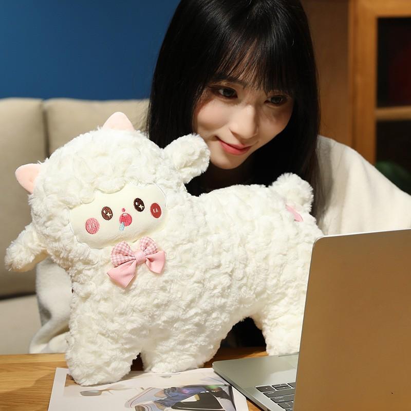 Cute West Highland throw pillow doll doll scrawled puppy cushion plush toy children sleeping doll for girls 45cm