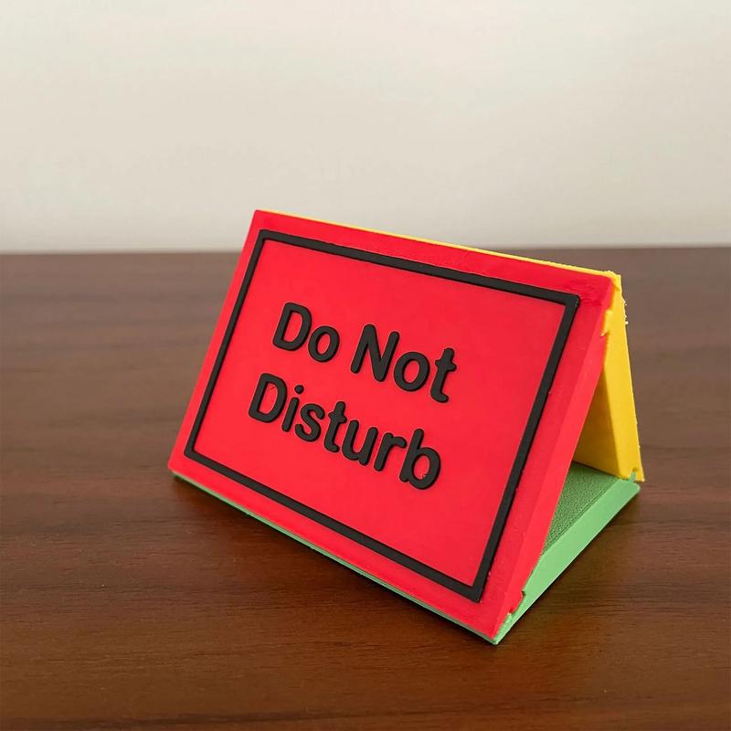 3-Sided Do Not Disturb Desktop Indicator 3d Do Not Disturb Conference Room Sign College Dorm Decor Desk Accessories