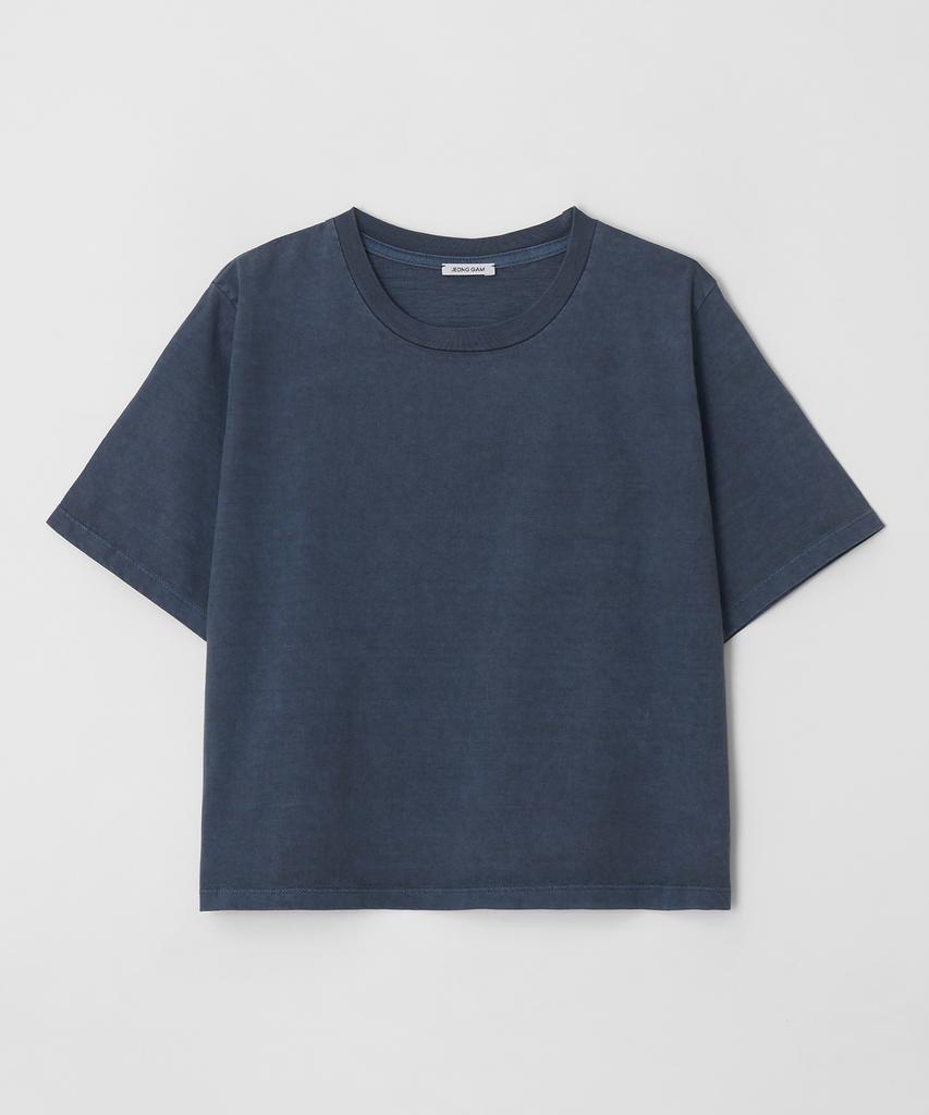 Jeonggamseutyudio Pigment Dyed Crop T-Shirts_3 Color