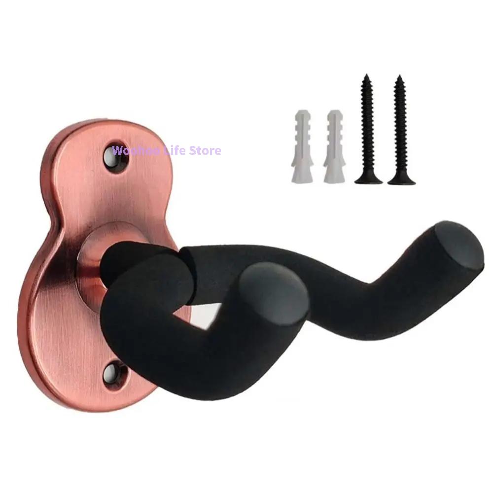 Guitar Wall Hanger Wall Mount Guitar Hook Ukulele Wall Holder Bass Guitar Hanger Metal For Home Studio Display