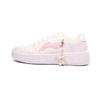 Li Ning Floating Boat Synthetic Leather Wear Resistant And Lightweight Low Top Skateboard Shoes Women's White Pink AGCS420-6(Team1114-)