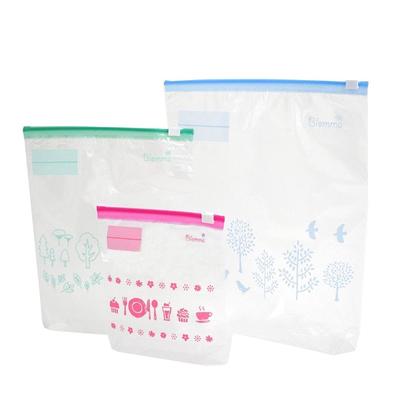 Slide Zipper B Type Vertical 36 Food Storage Bag with Gusset Scandinavian Pattern Blomma (3 Types, Pieces)