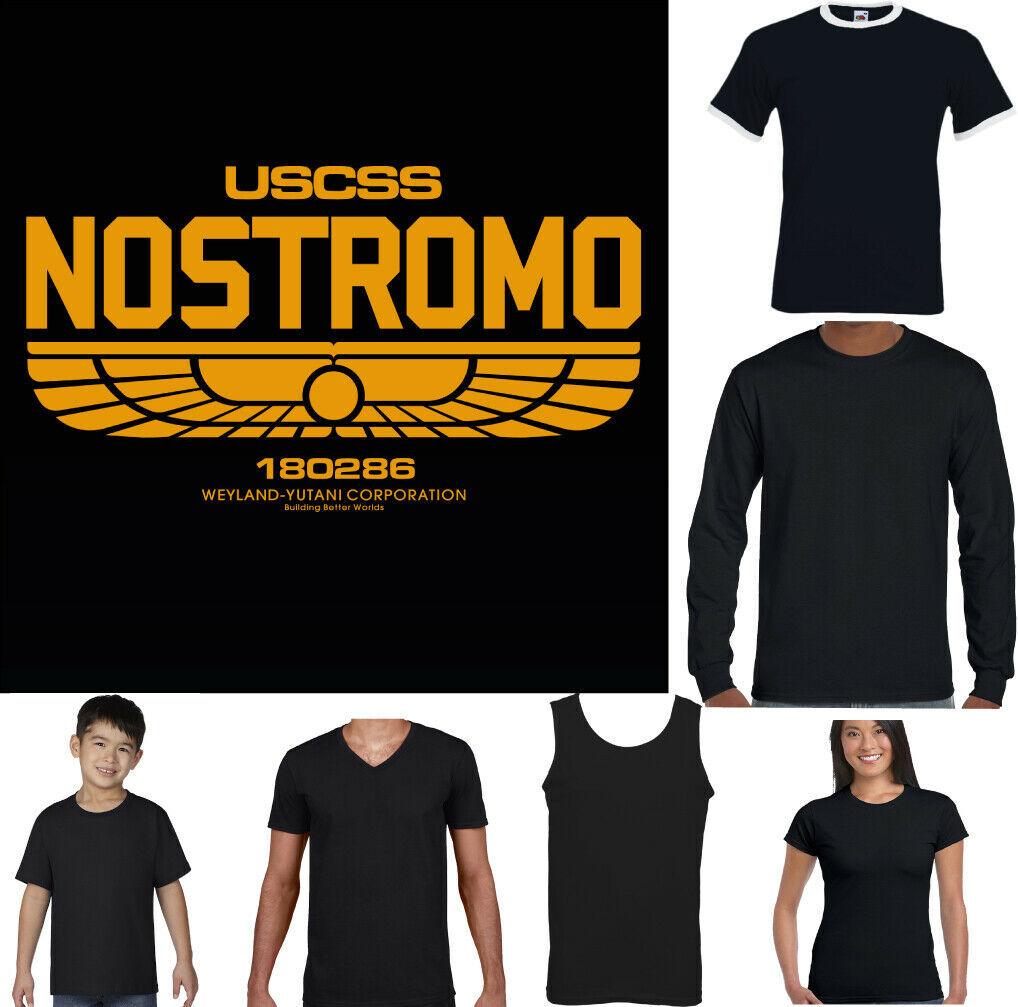 NOSTROMO T-shirt Mens Alien Film Movie USCSS WeylandYutani 180286 S