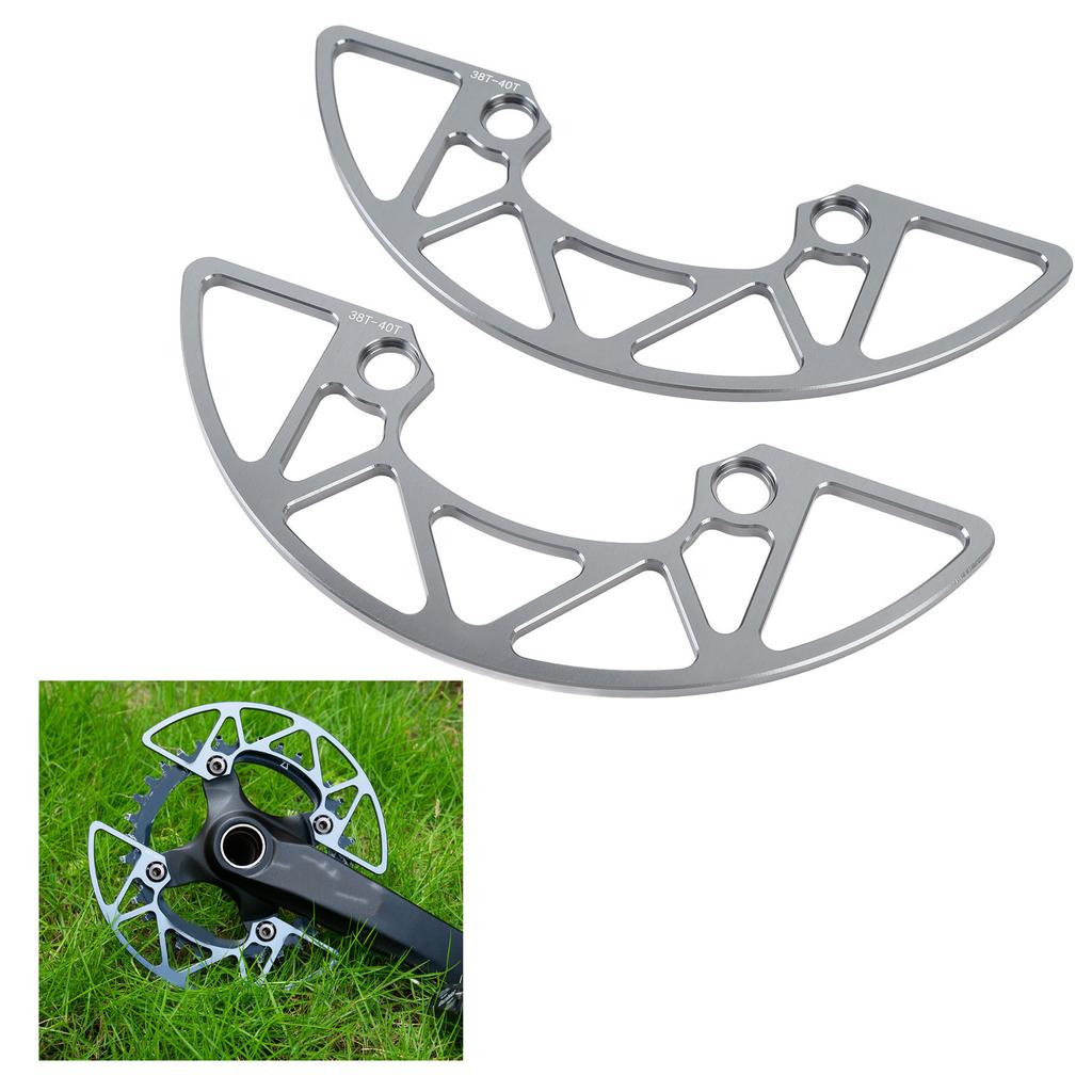 Cycle Chainring Guard Aluminum Alloy 104BCD Cycle Sprocket  or for 38 to 40T   Negative Teeth Mountain Cycle Single Disc Sprocket