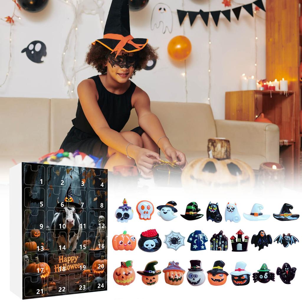 3D Adventní 24denní odpočítávací kalendář Halloweenské odpočítávání 24denní série kalendář naslepo