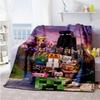 Minecraft Customize Text Blanket Multipurpose Personalized Blanket Ultrasoft Throw For Living Room Home Decor Couch Nap Allseason Use