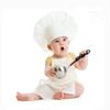 15 Days Newborn Shoot Chef Apron Bebe Photo Accessories Set Baby Photogrpahy Props New Born Doll Hat Food Cook Costume Studio