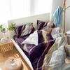 Purple Marble Bedding Three-Piece Quilt Cover