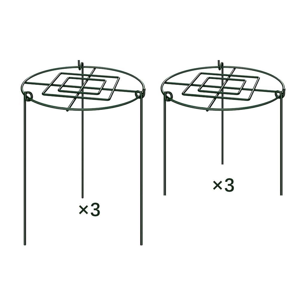 3Pcs Peony Cages and Supports Climbing Trellis Protector Grow through Hoops Plant Support Stakes for Lupin Tomato Strawberry