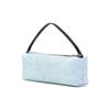 Alexander Wang Heiress Solid Color Minimalist Zipper Closure Denim Tote Bag for Women in Blue