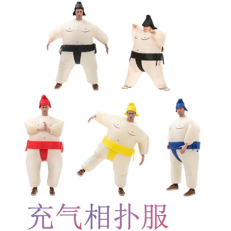 Cadılar Bayramı İnsanlar Karnaval Kukla Kostümleri Yetişkin Çizgi Film Bebekleri Komik Komik Aksesuarlar Sumo Şişme Kostüm