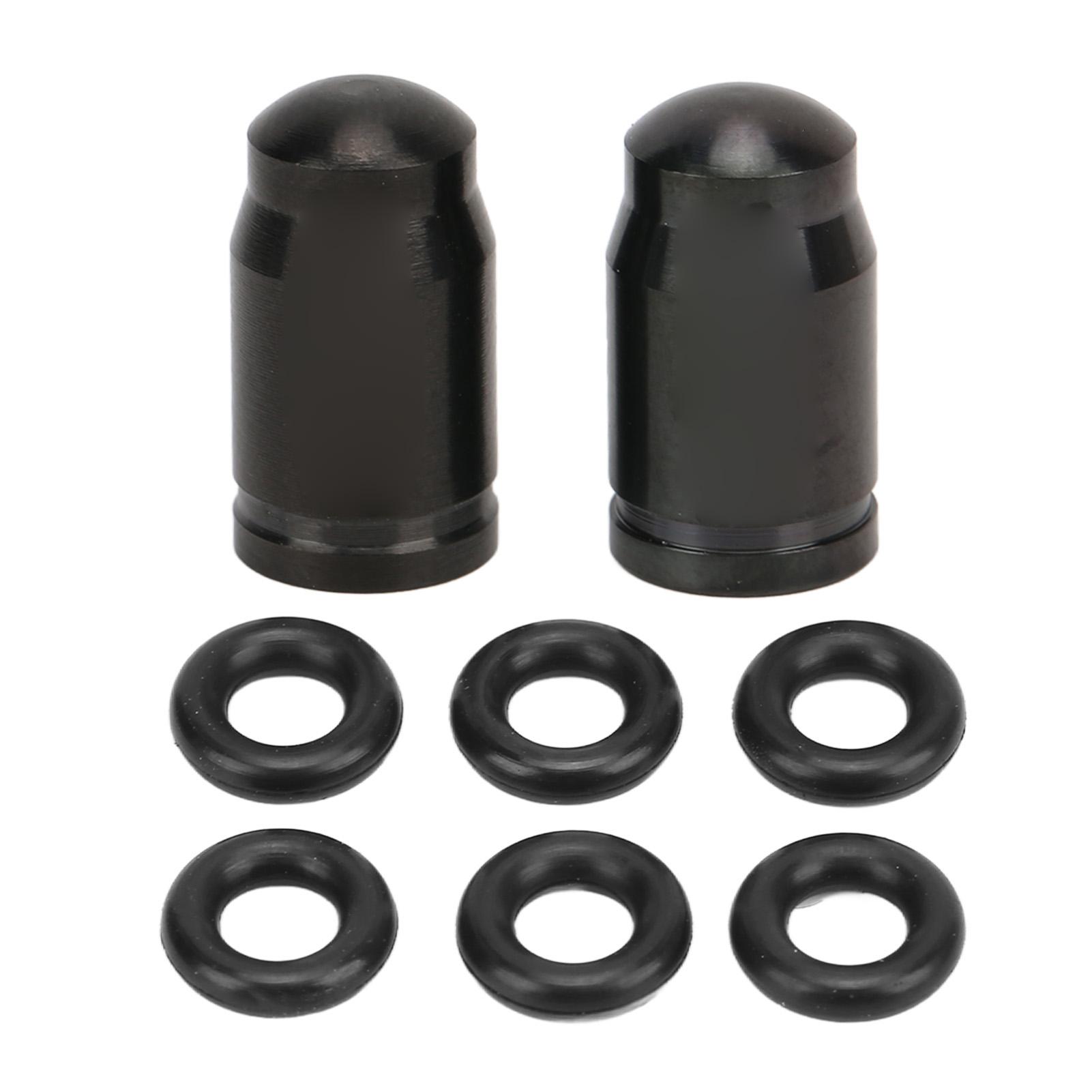 RISK Bicycle Air Nozzle Cap Titanium Alloy Mechanical Property Bike Tire American Valve Cap Dustproof Black