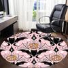 1pc Bat PrintChair Carpet for Office, Indoor Non-Slip Washable Polyester Fiber Carpet, Mat For Office, Machine Washable
