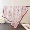 Korean Version Of Fresh Printed Imitation Silk Square Scarf Shawl Versatile High-end Feeling Neck Small Headscarf