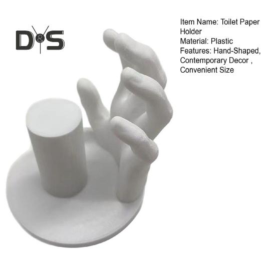 Hand-Shaped Toilet Paper Holder Bathroom Decorative Sculpture Wall Mounted Bathroom Kitchen Tissue Storage Stand