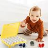 Uova abbinate Giocattolo di Pasqua Montessori Colori Forme Riconoscimento Bambini Educativi Colore Ordinamento Giocattolo per i più piccoli STEM Egg Toys Regalo
