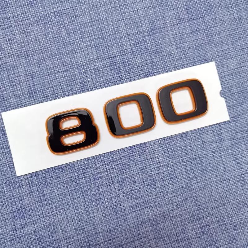 1pc Orange Rear Badge For BRABUS Sticker BRABUS Trunk Sticker Rear Sticker For  BRABUS ROCKET G800 G900 G63 G65 G700 W464