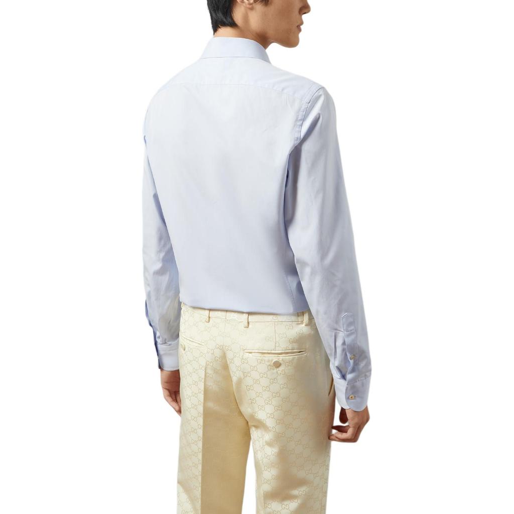 GUCCI Lido Shirt Men's Light Blue 699550-ZAJOL-4910