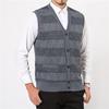Gilet Ispessito da Uomo Anziano di Mezza Età Gilet Maglione Autunno Inverno Scollo a V Cardigan Gilet Maglia di Lana