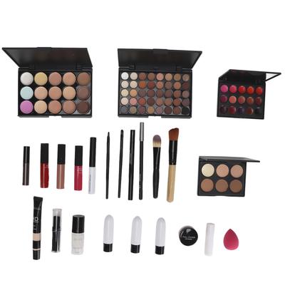 Multifunctionele Make-up Kit Cosmetische Oogschaduw Lipgloss Concealer Set met Cosmetische Tas