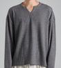 Beoteunseoul Minimal Slit Neck Knit (Gray)