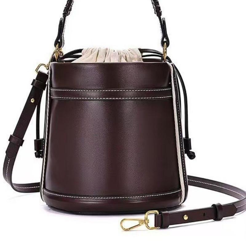 

Ручная сумка-ведро плетеная пляжная персонализированная сумка через плечо для поездок на работу темно-коричневого