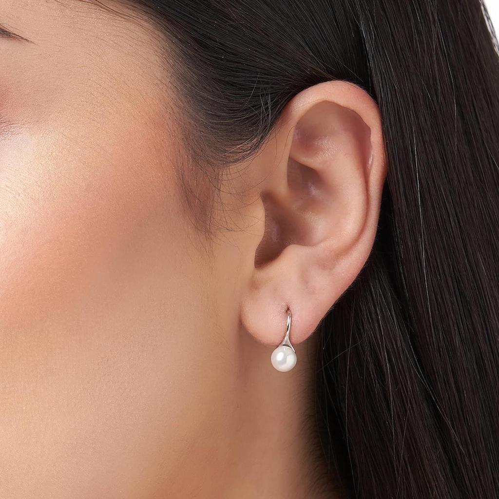 Srebrne kolczyki w kształcie gruszki, walentynkowe prezenty dla dziewczyny, kolczyki do prezentów dla kobiet i dziewcząt