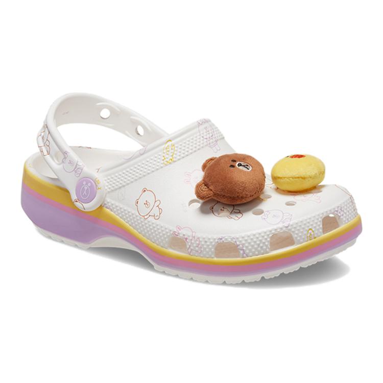 Crocs Line Friends X Classic Clog Kids Brown & Friends Kids Sneakers White 209492-100
