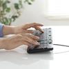 Sanwa Supply Silent Keyboard (Wired/Numeric Keypad Included) SKB-SL37BK