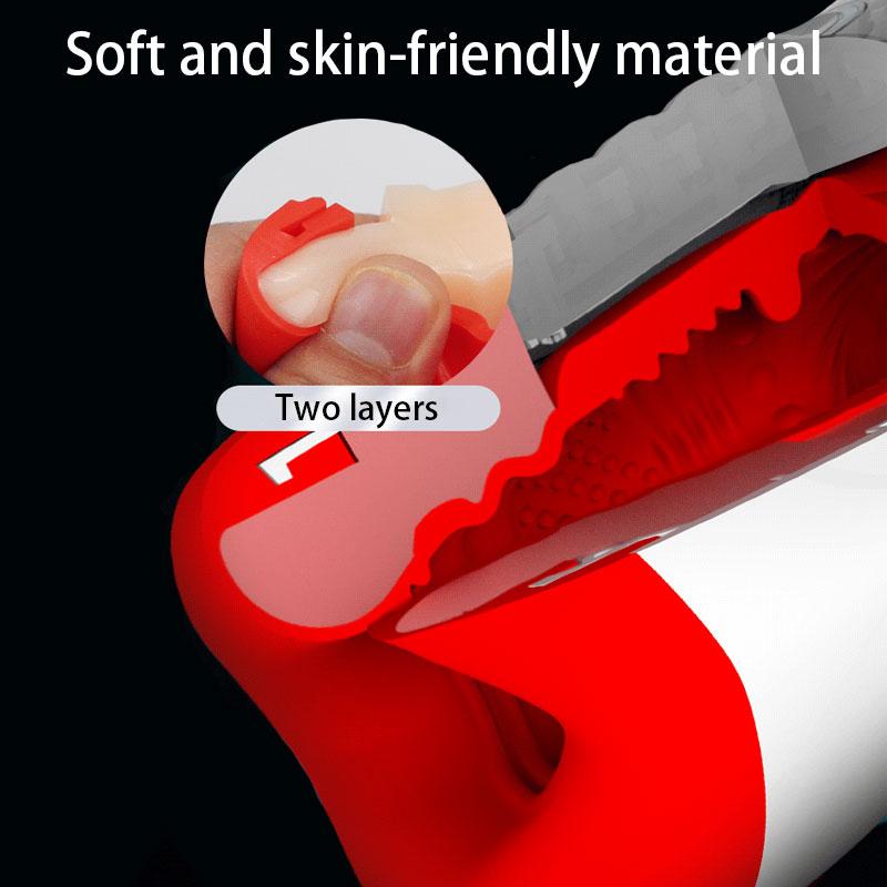 JIUAI Echt Oral Blowjob Männlicher Masturbator Deep Throat Air Control Vakuum Saugen Vibrierende Sex Maschine Sex Spielzeug für Männer