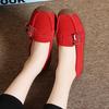 Women's Female Ladies Mother Shoes Sandals Platform Flats Slip On Hollow Summer Cool Moccasins Vulcanized Shoes 41 42