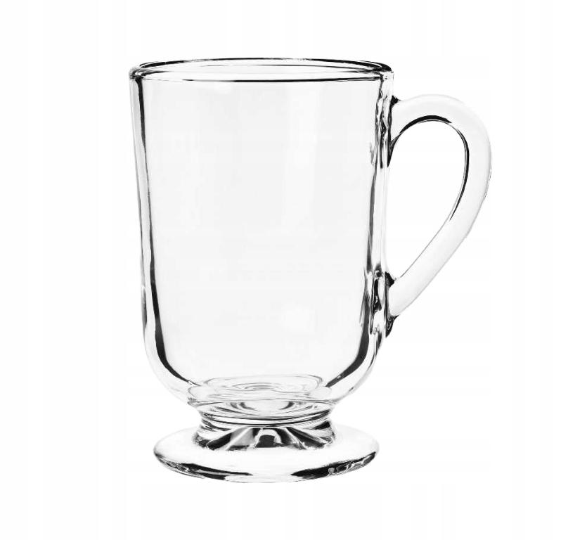 Allo 300 ml transparent tea glass with handle