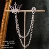 Baroque Rhinestone Pearl Corsage Necklace Brooch - Retro British Court Suit Accessory
