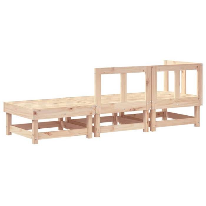 VidaXL Garden Lounge Set 3 Pcs Solid Pine Wood 825408