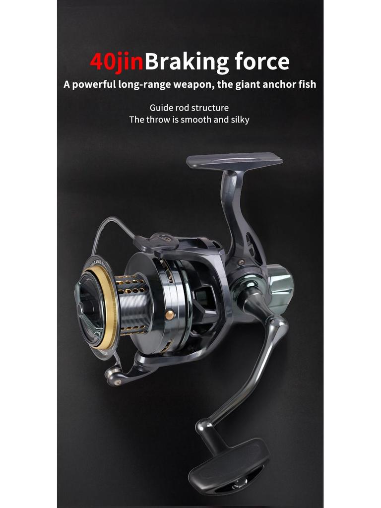 Mulinello da spinning All-Metal 14000 a bobina lunga per pesci giganti