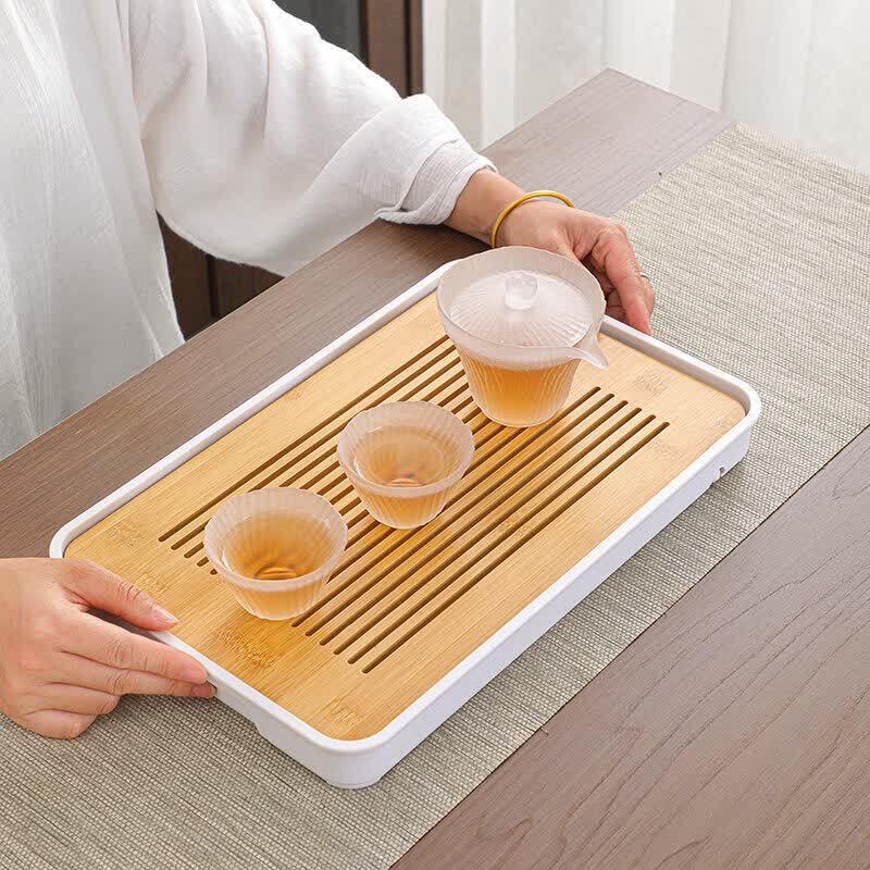 Rectangular Bamboo Tea Tray