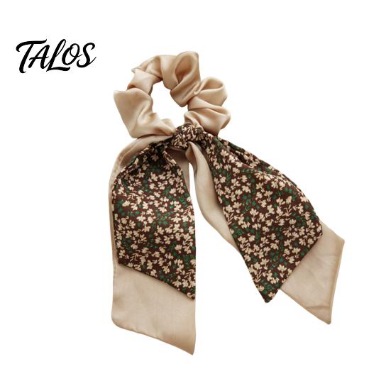 Adjustable Hair Band Tie for Women, High Elastic Rubber with Floral Comfortable Splicing Design, Versatile Ponytail Bun Accessories
