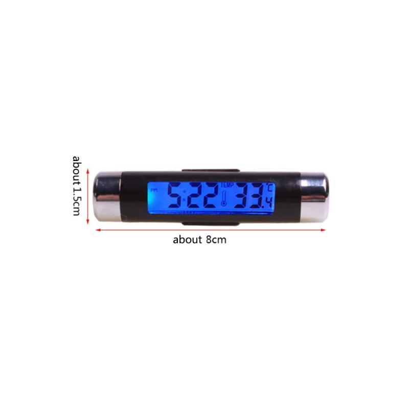 Automobile Accessories Car Outlet Thermometer Electronic Clock LED Display Dashboard Decoration