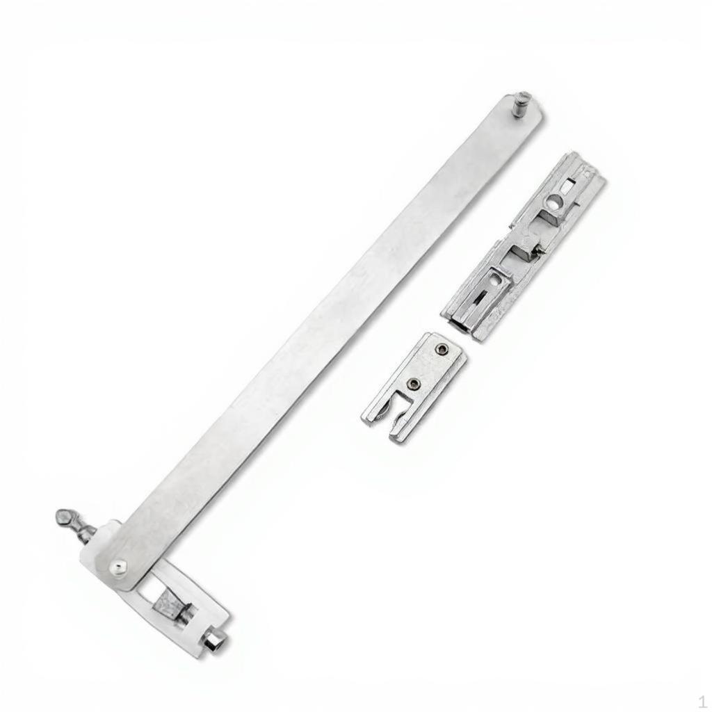 Hinge Damper, Robust Sturdyduty Glass Door Hardware, Adjustable Glazing Accessory Silver