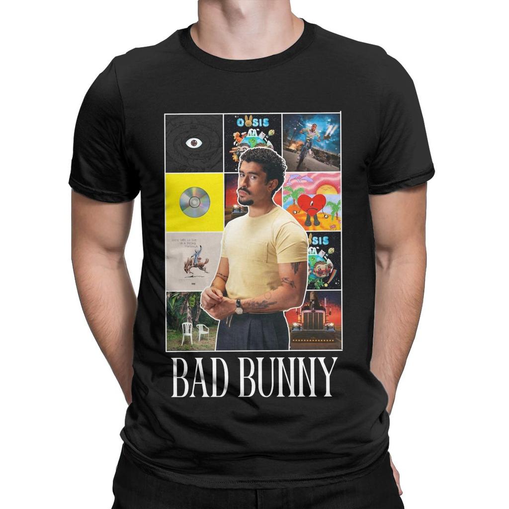 Casual BAD BUNNYs DeBi TiRAR MaS FOToS New Album T Shirt Men Women Cotton Tees Shirt Birthday Gift Clothes