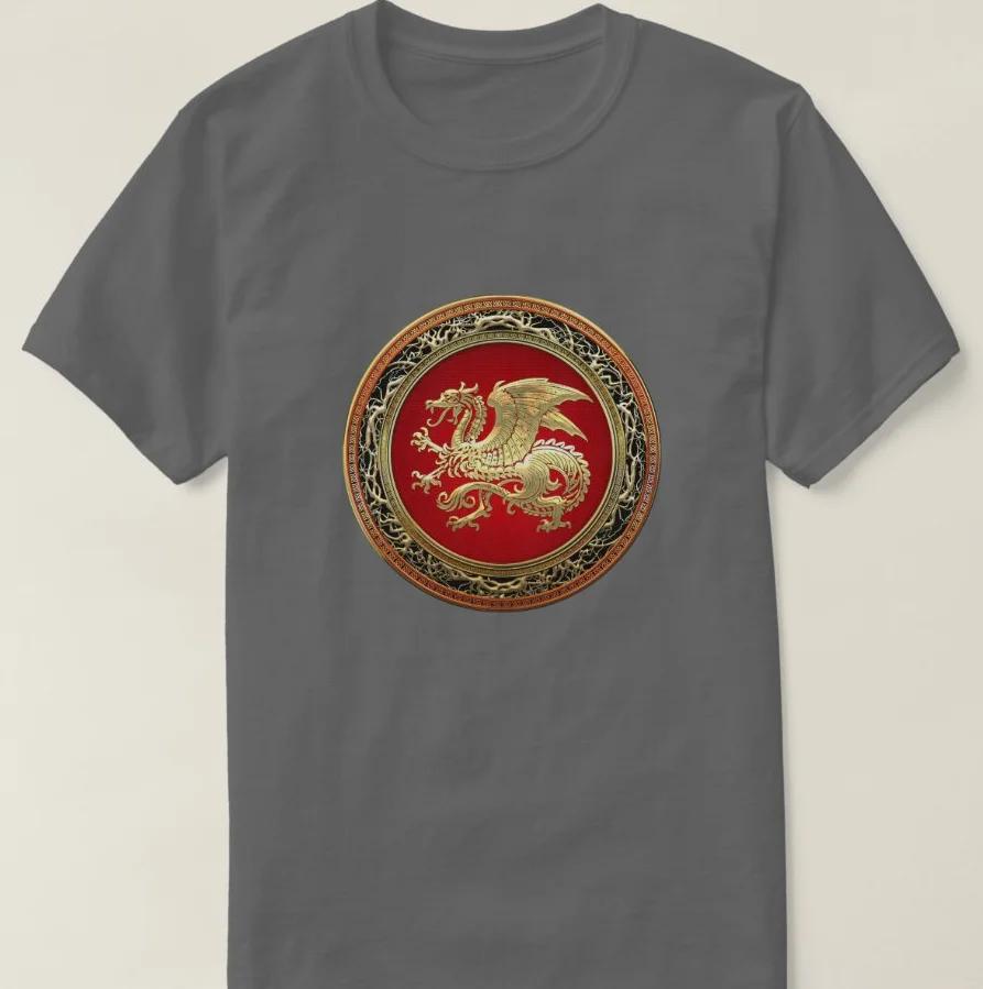 Icelandic Dragon Sacred Symbols Coat of Arms of Iceland T Shirt Short Sleeve 100 Cotton Casual Tshirts Loose Top Size S3XL