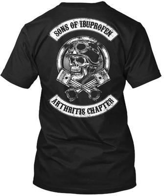 Sons Of Ibuprofen Arthritis Chapter 100% Cotton T-shirt Mens Tees Top Made In the USA T-Shirt Tee Top Unisex