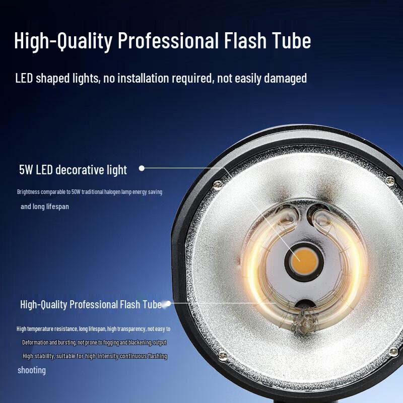 Flash da Studio JINBEI DE250 con Luce Pilota LED