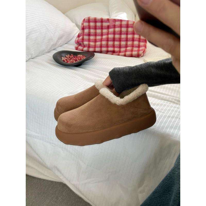 Women's new autumn and winter piled and thickened fluffy shoes, warm cotton shoes, and snow boots