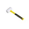 White Rubber Mallets With Fiberglass Handle High Density Nonslip Grip 5kg Impact Force For Woodworking And DIY Projects