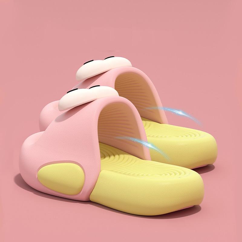 Fashion Smile Children's Slippers New Big Eyes Pattern Eva Soft Thick Sole Slippers Boys And Girls Can Wear Comfortable Walking Slippers