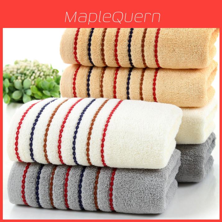 Striped Cotton Towel Soft Thick And Comfortable Bath Towel For Home And Hotel Use