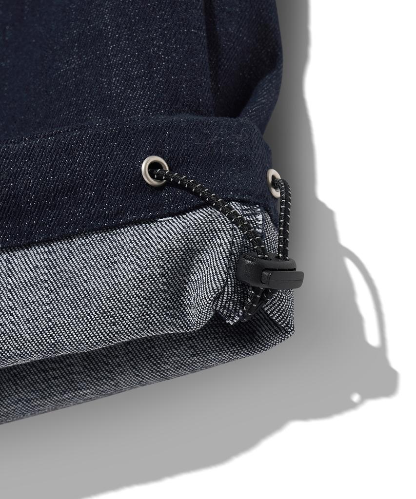 DIAMOND LAYLA Unmodified Denim String Wide Pants P16 Blue Denim