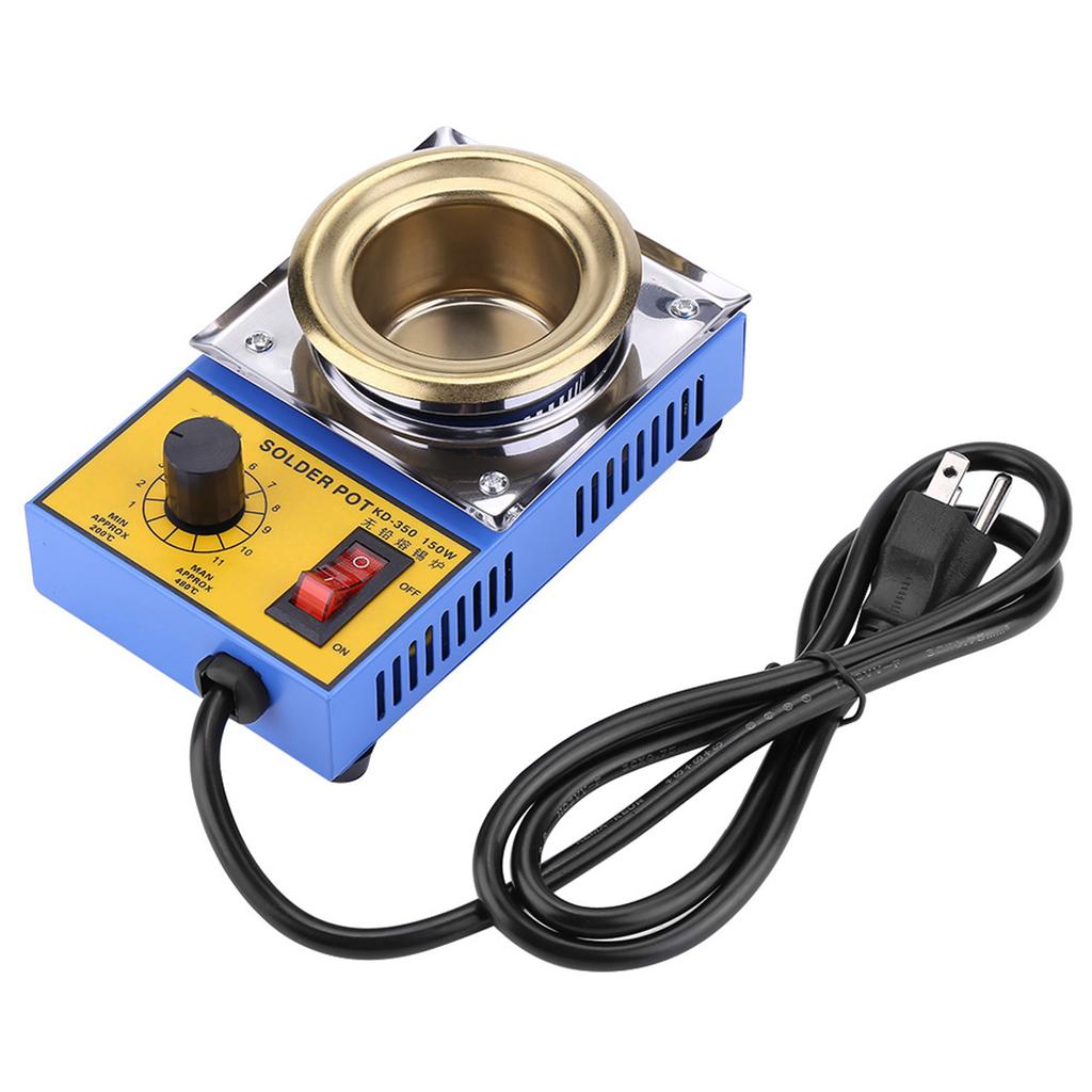 150W Lead Free Solder Pot Soldering Desoldering Bath Titanium Plate 50mm 200-480℃