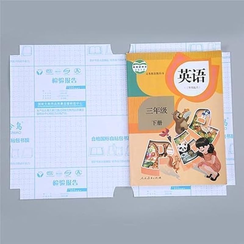 Radiant Transparent Paper Sticker Book Cover Film Book Binding Cover [30 Pcs- 3 Different Sizes -10 Each] Waterproof Sel 0 белый